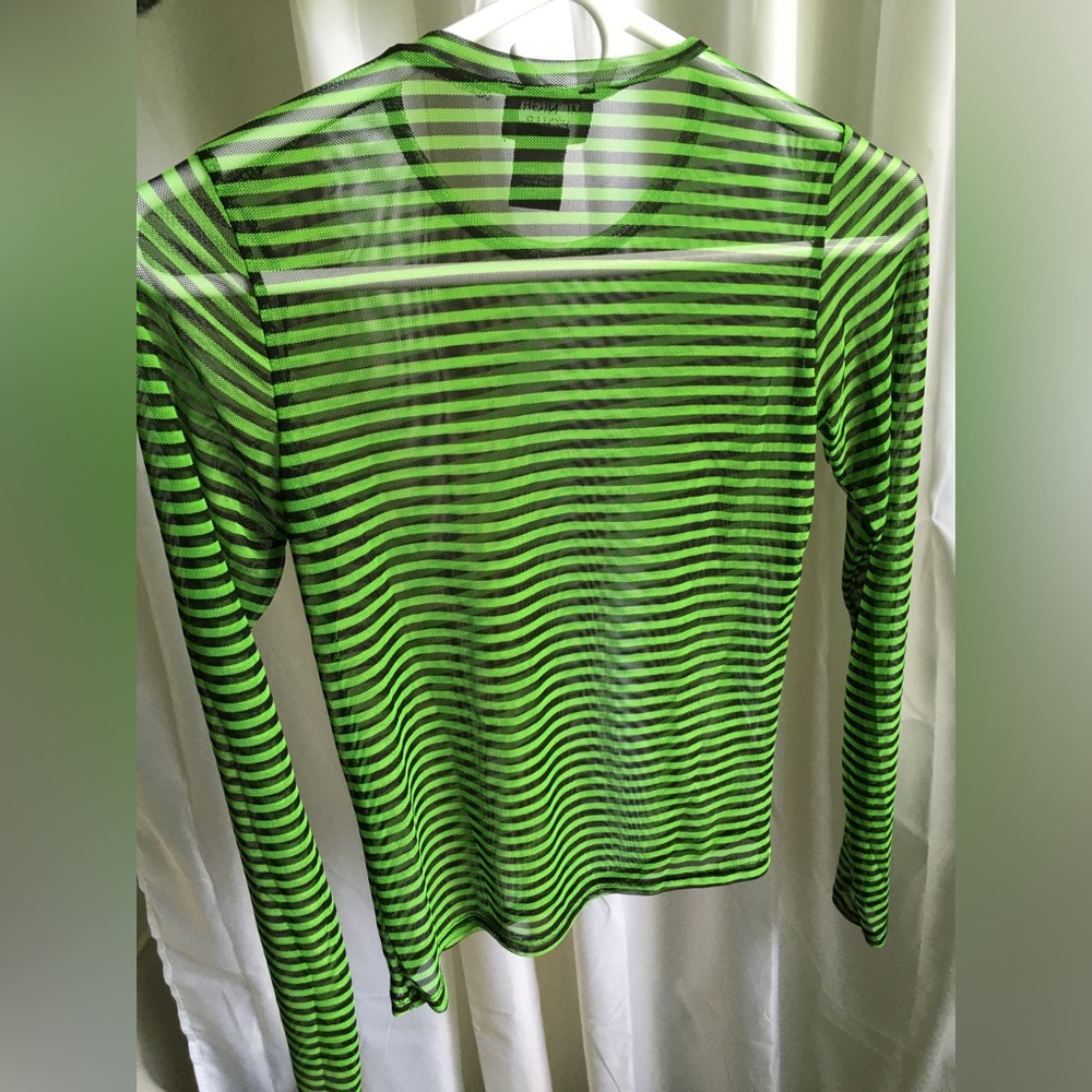 LAST CHANCE new striped mesh top grunge punk goth